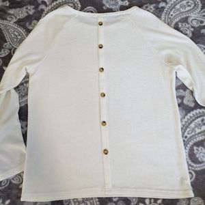 White button sweater